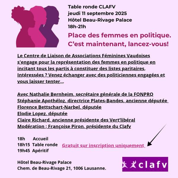 Place des femmes en politique. C'est maintenant, lancez-vous !